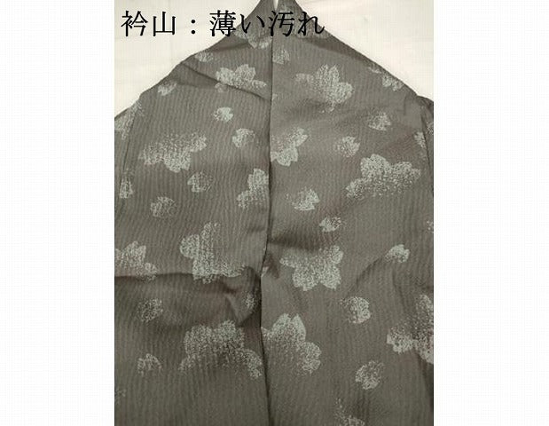 平和屋着物●上質な小紋 舞桜文 正絹 逸品 AAAV8989ma