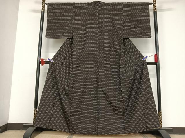 平和屋着物●本場大島紬 十字絣 正絹 逸品 AAAV9042np