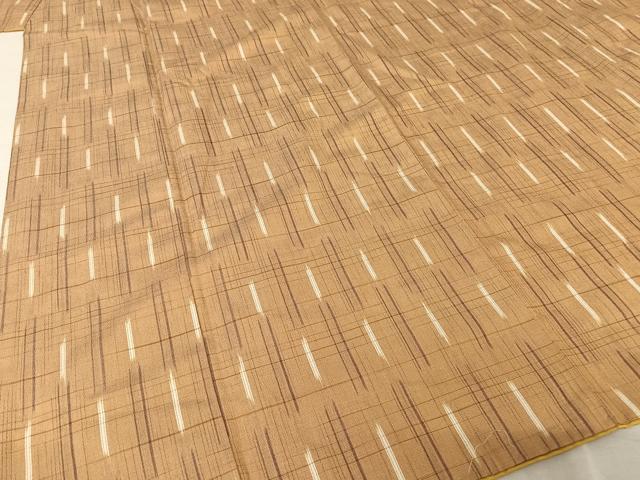 平和屋着物●上質なお召 縞 正絹 逸品 AAAV9056np