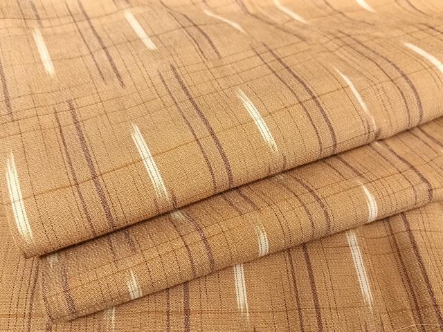 平和屋着物●上質なお召 縞 正絹 逸品 AAAV9056np
