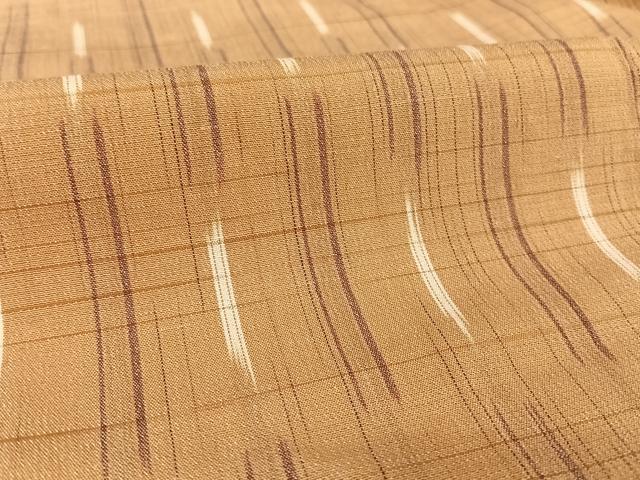 平和屋着物●上質なお召 縞 正絹 逸品 AAAV9056np