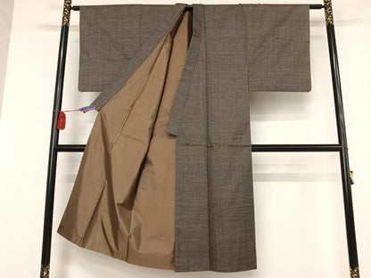 平和屋着物●男性 本場大島紬 アンサンブル 120亀甲 総詰 正絹 逸品 AAAV9070np