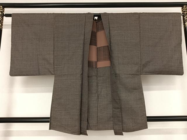 平和屋着物●男性 本場大島紬 アンサンブル 120亀甲 総詰 正絹 逸品 AAAV9070np
