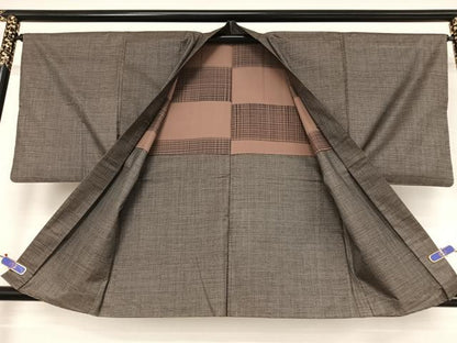 平和屋着物●男性 本場大島紬 アンサンブル 120亀甲 総詰 正絹 逸品 AAAV9070np