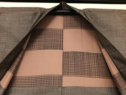 平和屋着物●男性 本場大島紬 アンサンブル 120亀甲 総詰 正絹 逸品 AAAV9070np