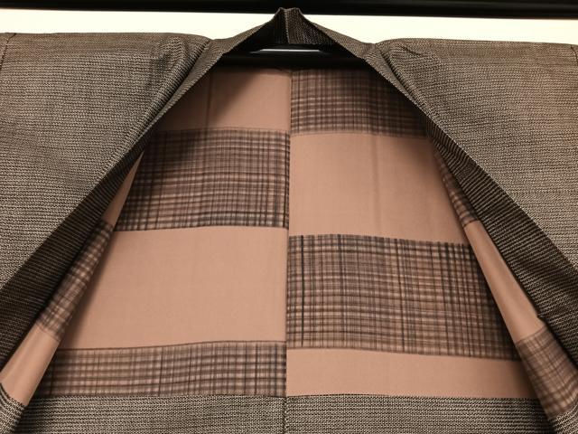 平和屋着物●男性 本場大島紬 アンサンブル 120亀甲 総詰 正絹 逸品 AAAV9070np