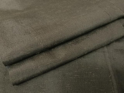 平和屋着物●男性 紬 アンサンブル 黒鳶色 正絹 逸品 AAAV9075np