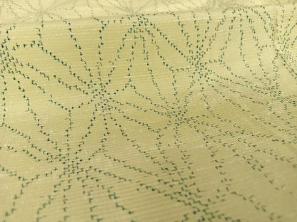平和屋着物●上質な紬　麻の葉文様　正絹　逸品　未使用　AAAV9083np