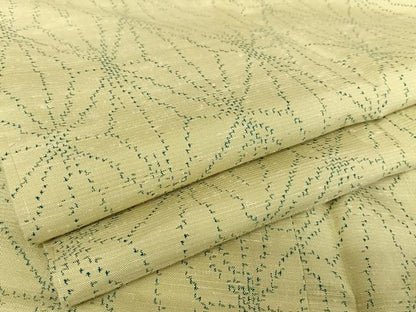 平和屋着物●上質な紬　麻の葉文様　正絹　逸品　未使用　AAAV9083np