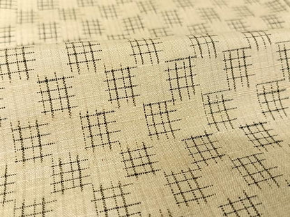 平和屋着物●上質な紬　網目文　正絹　逸品　AAAV9084np