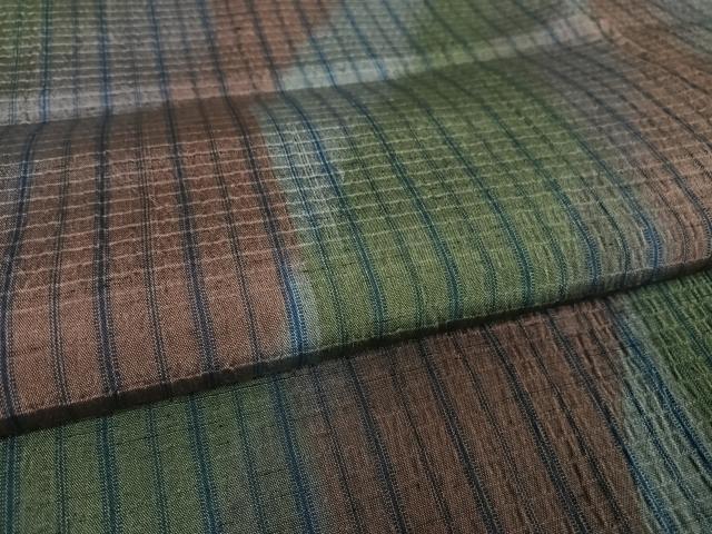 平和屋着物●上質な紬 縞 正絹 逸品 未使用 AAAV9158np
