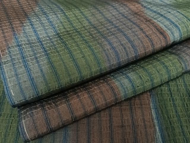平和屋着物●上質な紬 縞 正絹 逸品 未使用 AAAV9158np