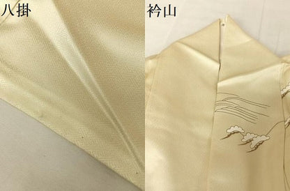 平和屋着物●訪問着 駒刺繍 松文 金糸 金彩 正絹 逸品 AAAV9199np