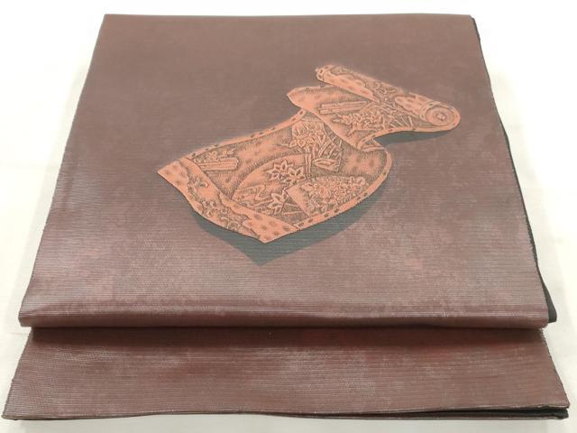 平和屋着物◎太鼓柄袋帯 絵巻 正絹 逸品 AAAV9333sg