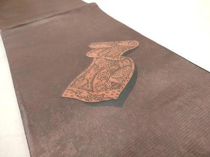 平和屋着物◎太鼓柄袋帯 絵巻 正絹 逸品 AAAV9333sg