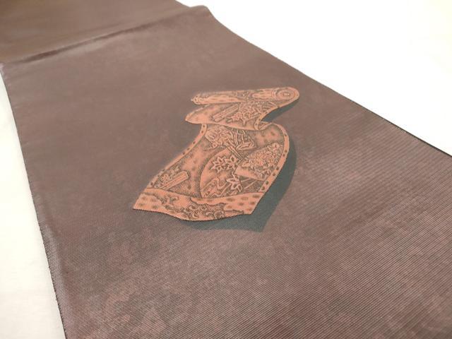 平和屋着物◎太鼓柄袋帯 絵巻 正絹 逸品 AAAV9333sg