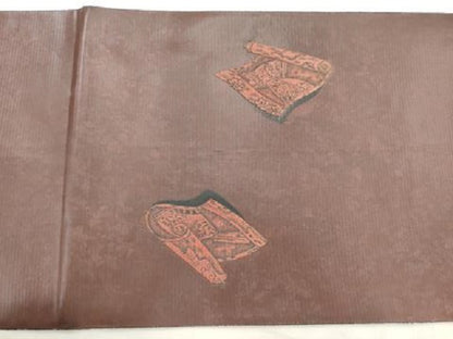 平和屋着物◎太鼓柄袋帯 絵巻 正絹 逸品 AAAV9333sg