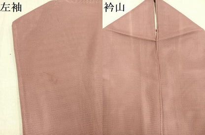 平和屋着物＊夏物　色無地　絽　洗える着物　AAAV9361ph