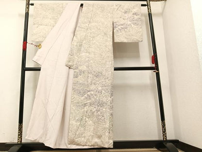 平和屋着物●訪問着 生紬 先導 正絹 逸品 AAAV9393ph
