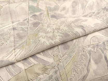 平和屋着物●訪問着 生紬 先導 正絹 逸品 AAAV9393ph