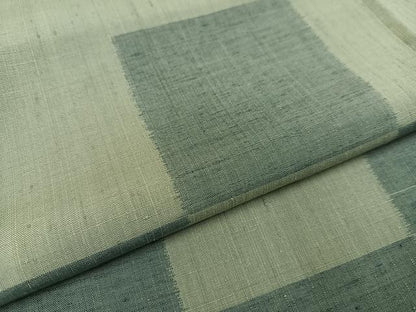 平和屋着物●訪問着 紬地 市松文様 正絹 逸品 AAAV9409ph