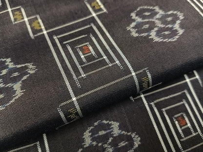 平和屋着物●本場琉球絣　正絹　逸品　未使用　AAAV9417ph