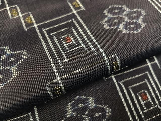 平和屋着物●本場琉球絣　正絹　逸品　未使用　AAAV9417ph