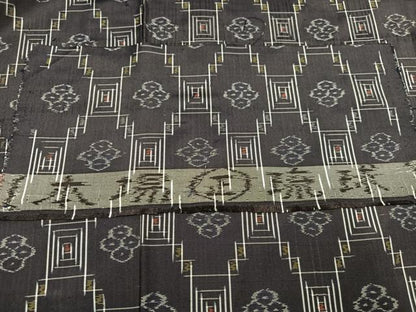 平和屋着物●本場琉球絣　正絹　逸品　未使用　AAAV9417ph