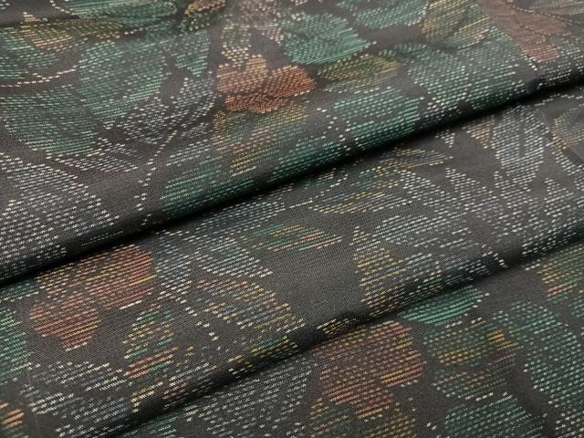 平和屋着物●本場大島紬 草木文 正絹 逸品 未使用 AAAV9424ph
