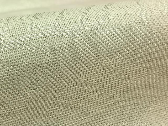 平和屋着物＊夏物　六通柄　本袋帯　立波文　銀糸　正絹　逸品　AAAV9475jh