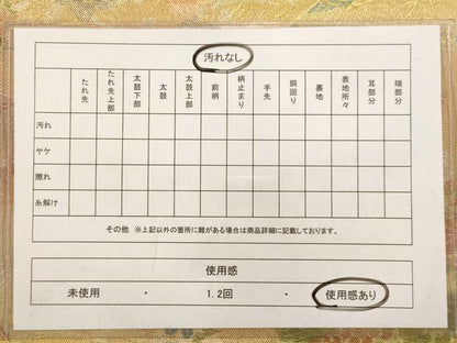 平和屋着物◎七彩佐賀錦 六通柄袋帯 扇面花文 金銀糸 正絹 逸品 AAAV9723dt