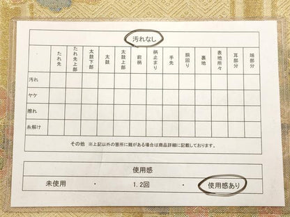 平和屋着物◎佐賀錦 六通柄袋帯 正倉院花文 金銀糸 正絹 逸品 AAAV9732dt