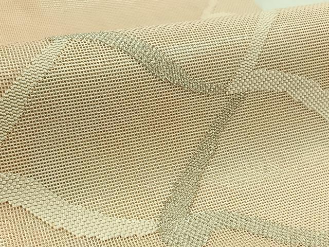 平和屋着物＊夏物　太鼓柄　本袋帯　瓦文　銀糸　正絹　逸品　AAAV9779jh