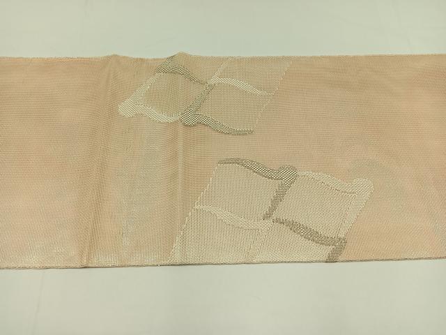 平和屋着物＊夏物　太鼓柄　本袋帯　瓦文　銀糸　正絹　逸品　AAAV9779jh