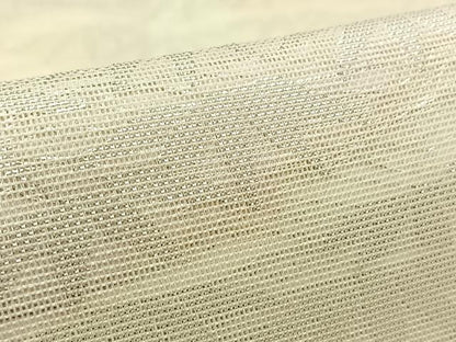 平和屋着物＊夏物 六通柄 本袋帯 笹竹文 銀糸 正絹 逸品 AAAV9782jh