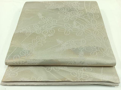 平和屋着物＊夏物 六通柄袋帯 萩文 金糸 正絹 逸品 AAAV9783jh