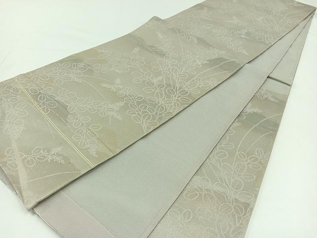 平和屋着物＊夏物 六通柄袋帯 萩文 金糸 正絹 逸品 AAAV9783jh