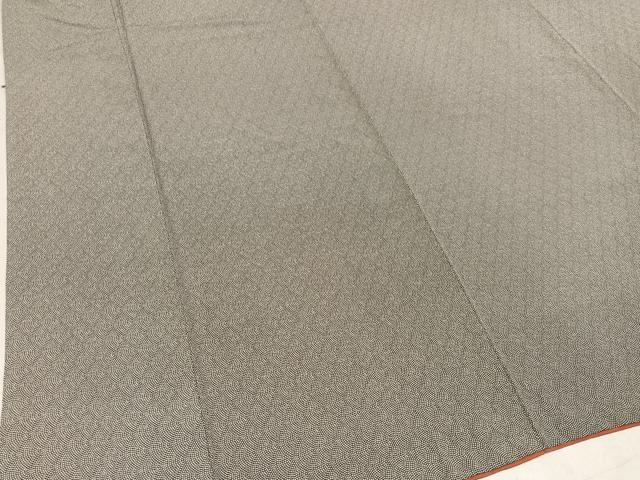 平和屋着物●江戸小紋　鮫小紋柄　黒地　正絹　逸品　AAAW0016ph