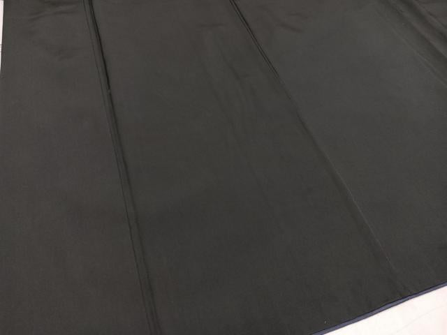 平和屋着物●男性 黒紋付 羽織セット 正絹 逸品 AAAW0020ph