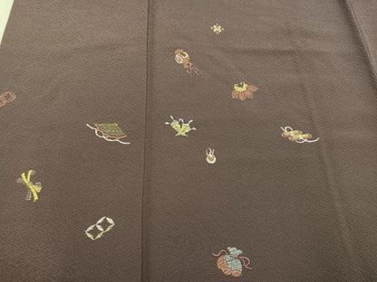 平和屋着物●訪問着 刺繍 宝尽くし 暈し染め 正絹 逸品 AAAW0027ph