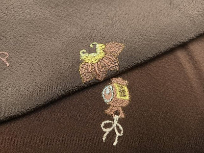 平和屋着物●訪問着 刺繍 宝尽くし 暈し染め 正絹 逸品 AAAW0027ph