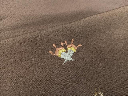 平和屋着物●訪問着 刺繍 宝尽くし 暈し染め 正絹 逸品 AAAW0027ph