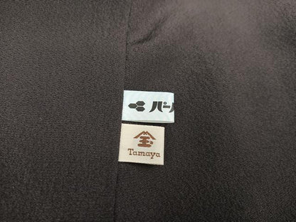 平和屋着物●銀座きしや　訪問着　駒刺繍　立波花筏文　金彩　正絹　逸品　AAAW0033ph