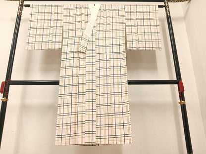 平和屋着物●長襦袢 無双仕立て 格子 正絹 逸品 AAAW0036ph