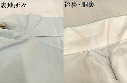 平和屋着物●訪問着 作家物 風景草木文 暈し染め 金彩 正絹 逸品 AAAW0045ph