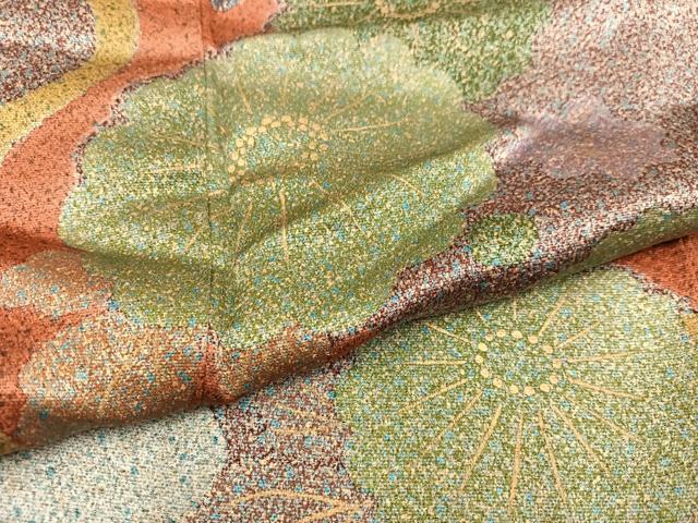 平和屋着物●訪問着 草花文 金彩 正絹 逸品 AAAW0050ph
