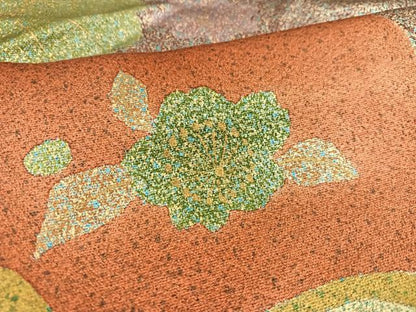平和屋着物●訪問着 草花文 金彩 正絹 逸品 AAAW0050ph