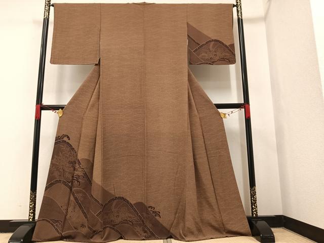 平和屋着物●訪問着 草花文 正絹 逸品 未使用 AAAW0062ph
