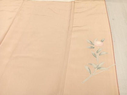 平和屋着物●訪問着 友禅 作家物 枝花文 暈し染め 正絹 逸品 AAAW0064ph