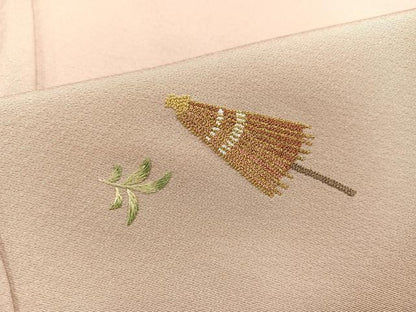 平和屋着物●訪問着 中国三大刺繍 相良刺繍 番傘 正絹 逸品 AAAW0068ph